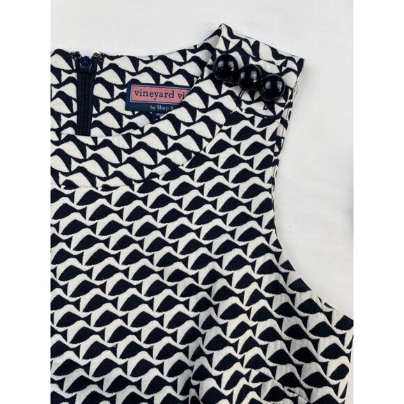 Vineyard Vines Women's Blue Sleeveless above Knee Dress Size 6 SKU 3602 - Picture 3 of 6